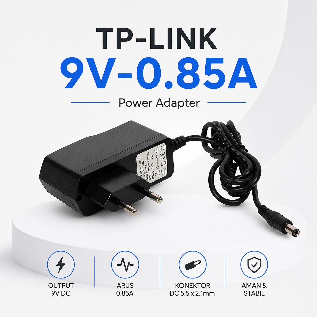 Adaptor TP-LINK 9V - 0.85A